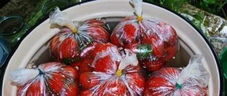 Фаршированные помидоры за сутки